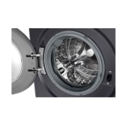 LG Стиральная машина узкая LG F2V3HS6J с паром, 7 кг, door closeup view, F2V3HS6J, thumbnail 4