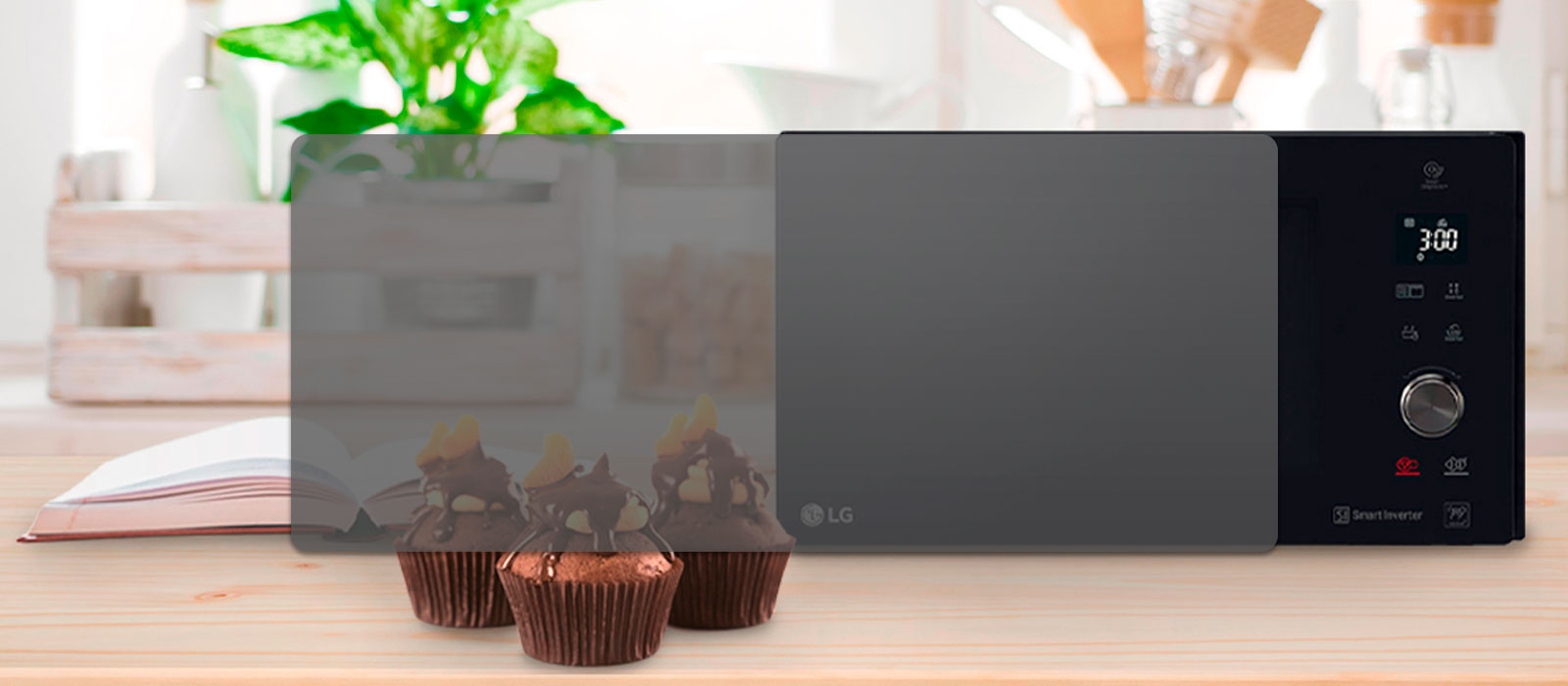 Вкусный шоколадный кекс за 5 минут с LG NeoChef ™1