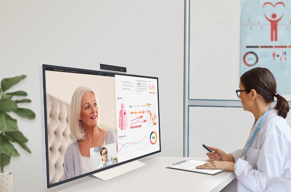 LG One Quick Flex, Doctor's Office, Telemedicine, Collaborative Workspace, Design Office, Wards in a Hospital & Nursing Home, Video Call, Working from Home, Kindergarten, Distance Learning