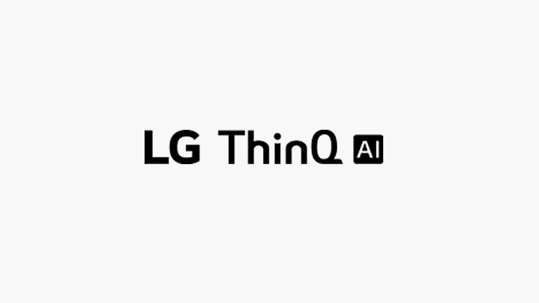Thẻ này mô tả lệnh giọng nói. Logo LG ThinQ AI được hiển thị.