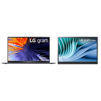 Combo Laptop LG gram 15,6'', Windows 11 Home Plus, Intel® Core™ i5 Gen 13,siêu mỏng nhẹ 990g, 15Z90RT-G.AH55A5 và Màn hình mở rộng LG gram +view 16 inch, USB Type-C™, Power delivery, 16MR70.ASDA51