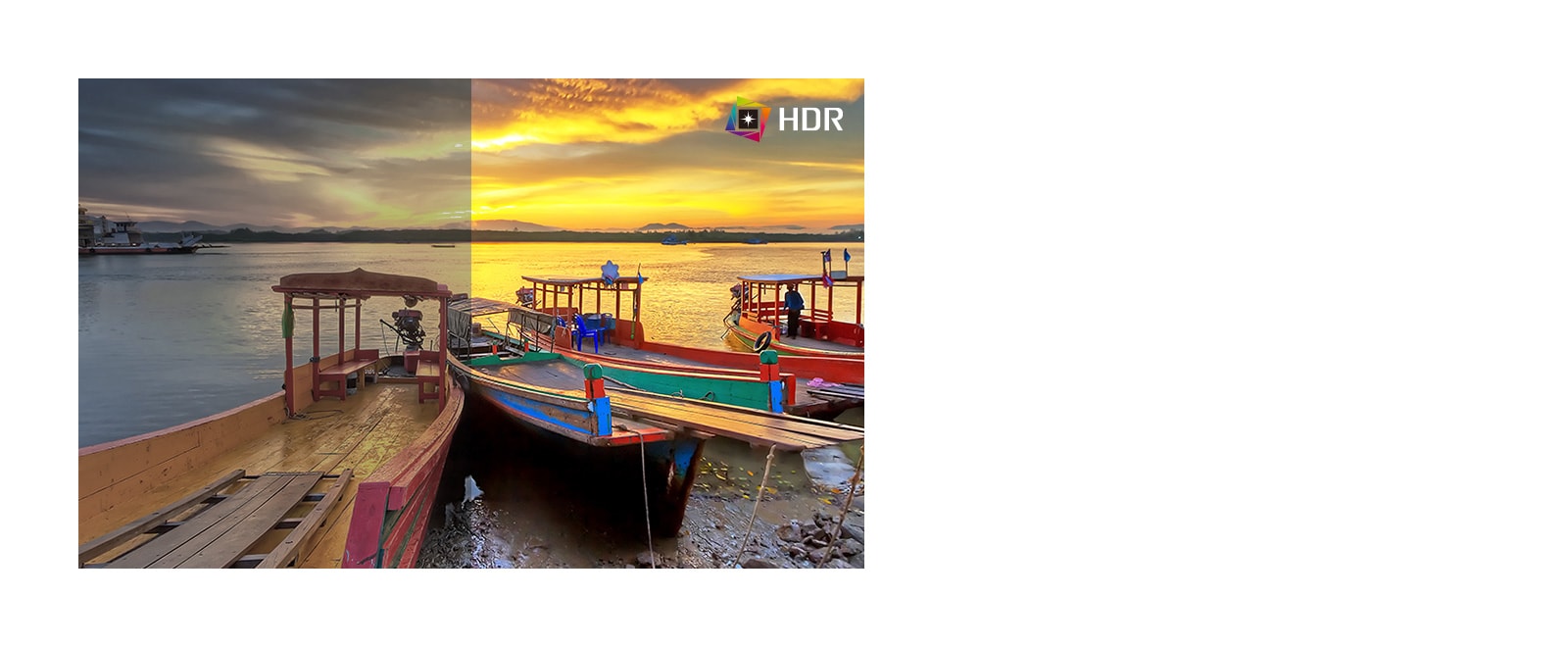 HDR, hỗ trợ các mức màu và độ sáng nhất định, so với SDR, hiển thị nội dung với màu sắc ấn tượng