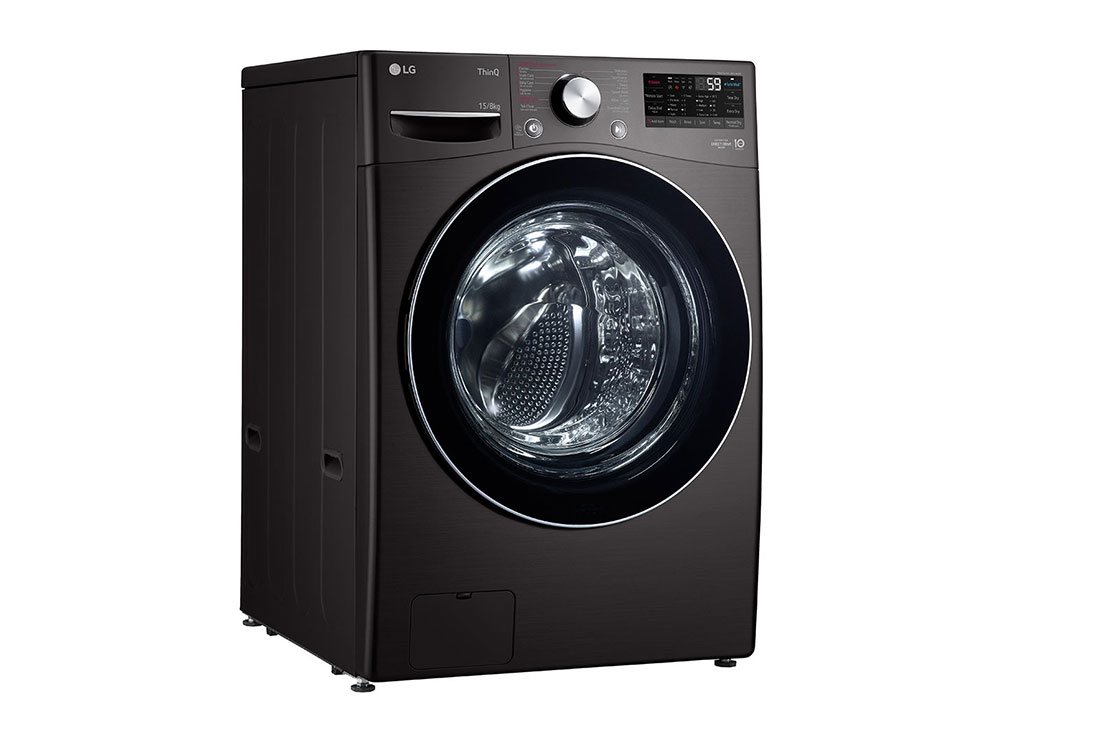 Máy giặt sấy lồng ngang 15kg AI DD™ đen - F2515RTGB | LG VN