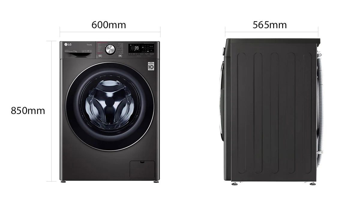 LG AI DD™ Máy giặt lồng ngang 10kg (đen) FV1410S3B : mua trực tuyến | LG LG  Việt Nam