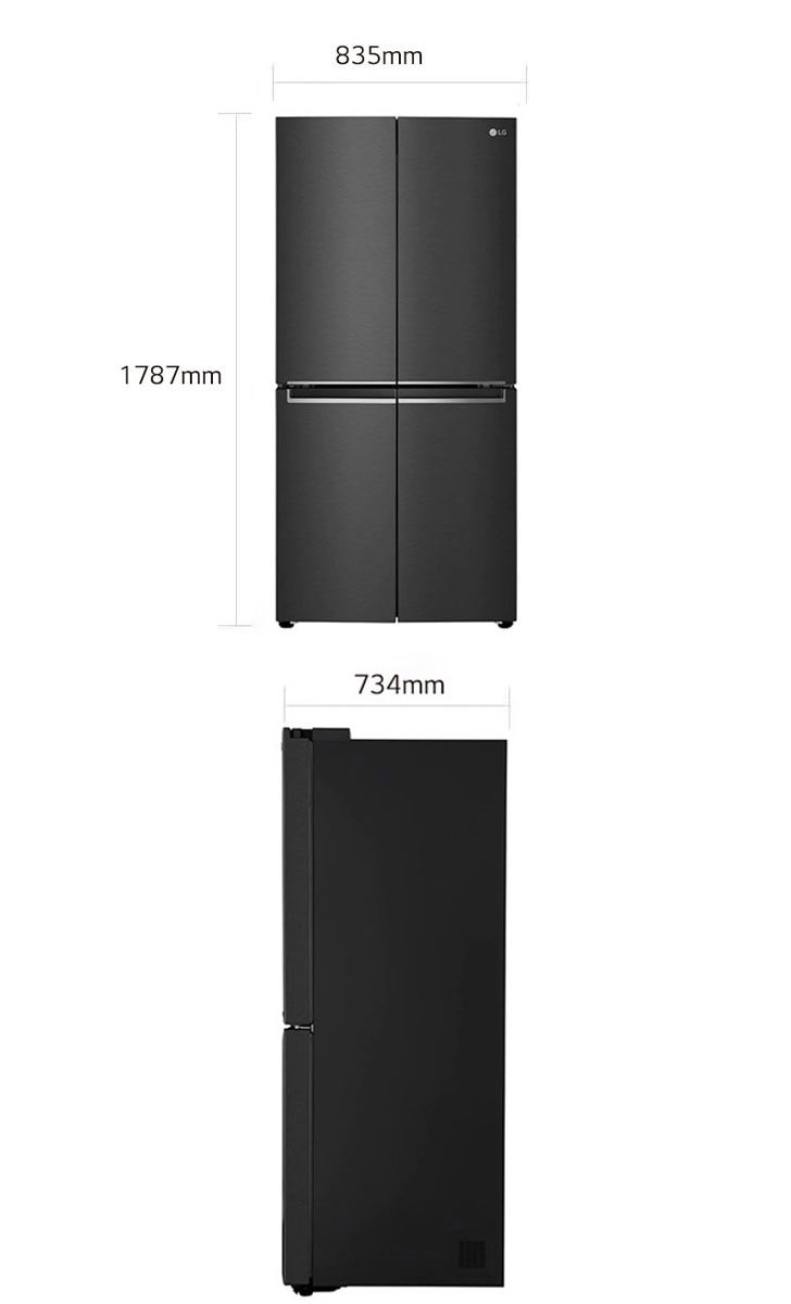 LG Tủ lạnh cửa kiểu Pháp 530L với máy nén thông minh | LG Việt Nam