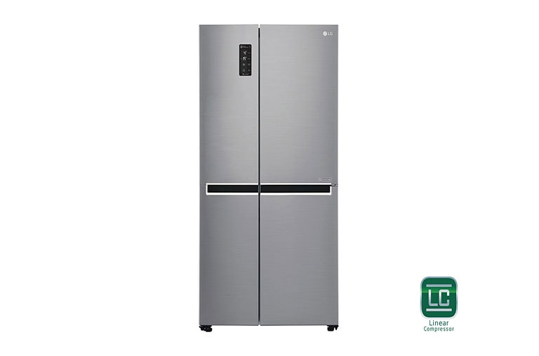 LG Inverter Linear™ 687L Tủ lạnh Side by side (Bạc), GR-B247JS, thumbnail 2