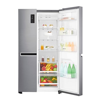LG Inverter Linear™ 687L Tủ lạnh Side by side (Bạc)1