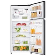 LG Inverter Linear™ 547L Tủ lạnh ngăn đá trên với DoorCooling+™ (Đen), GN-L702GB, thumbnail 3