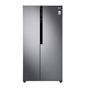 LG Inverter Linear™ 679L Tủ lạnh Side-by-side (Bạc), front view, GR-B247JDS, thumbnail 1