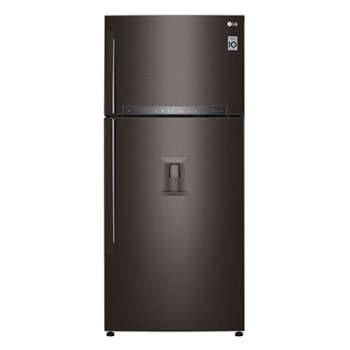 LG Inverter Linear™ 516L Tủ lạnh ngăn đá trên với DoorCooling+™ (Đen)1