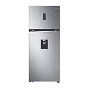 LG Smart Inverter™ 394L Tủ lạnh ngăn đá trên với công nghệ Hygiene Fresh (Bạc), hình phía trước, GN-D392PSA, thumbnail 1