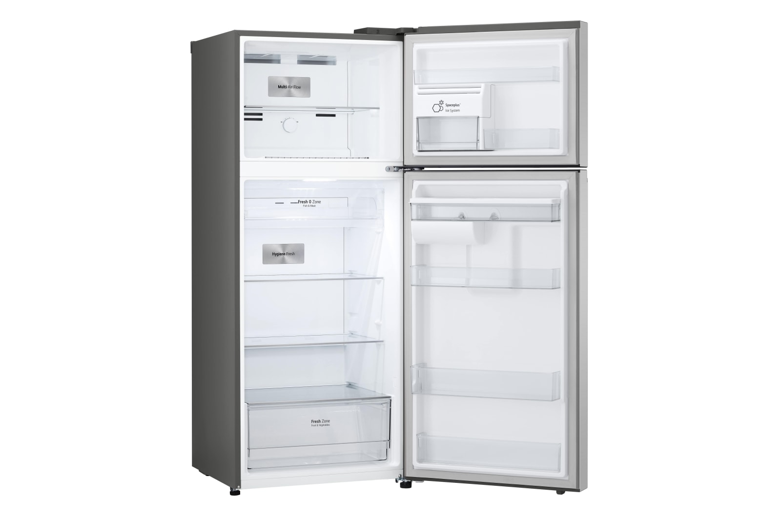 LG Smart Inverter 394L Tủ lạnh ngăn đá trên với công nghệ Hygiene Fresh (Bạc), GN-D392PSA