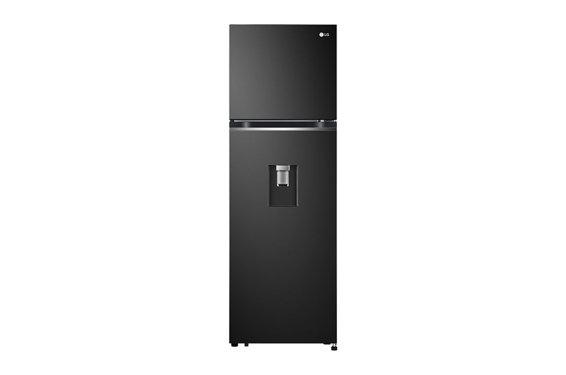 LG Tủ lạnh LG ngăn đá trên Smart Inverter™ với công nghệ DoorCooling+™ và ngăn lấy nước ngoài 264L màu đen GV-D262BL, hình ảnh mặt trước, GV-D262BL