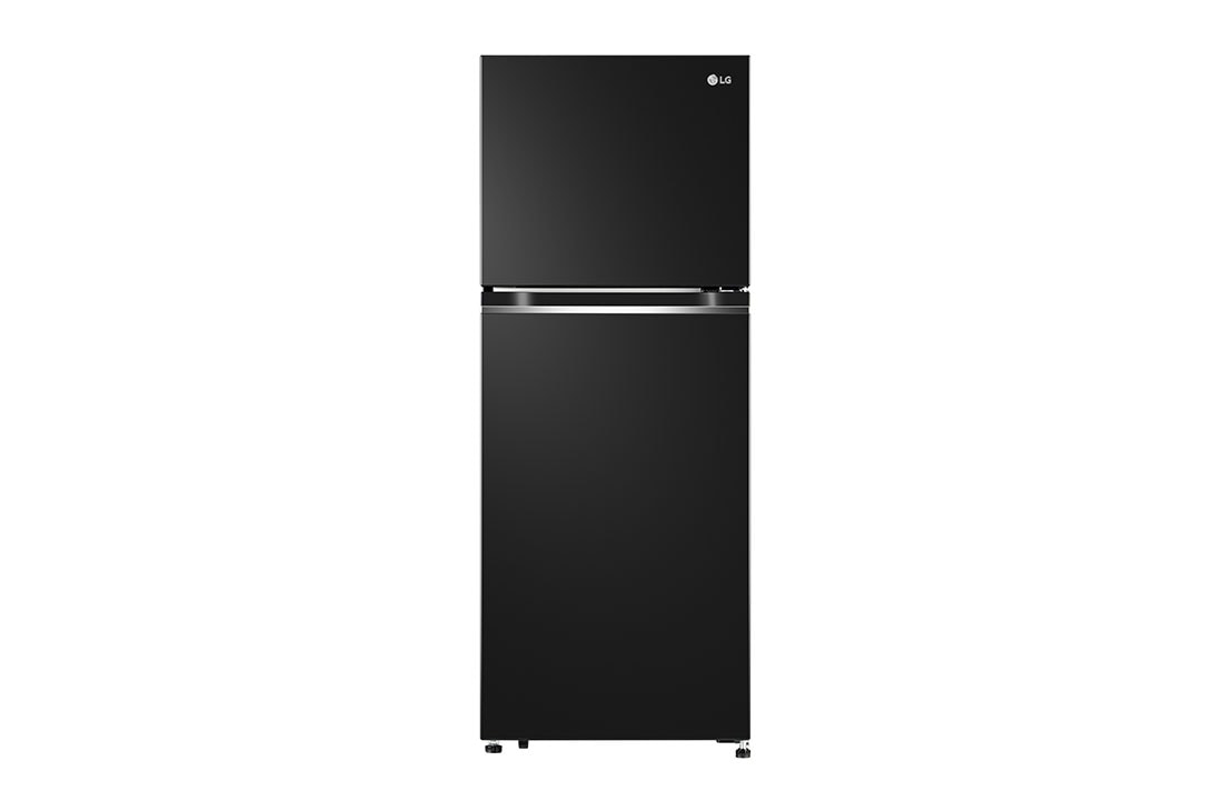 LG Tủ lạnh LG ngăn đá trên Smart Inverter™ với công nghệ DoorCooling+™ 217L màu đen GV-B212WB, hình ảnh mặt trước, GV-B212WB