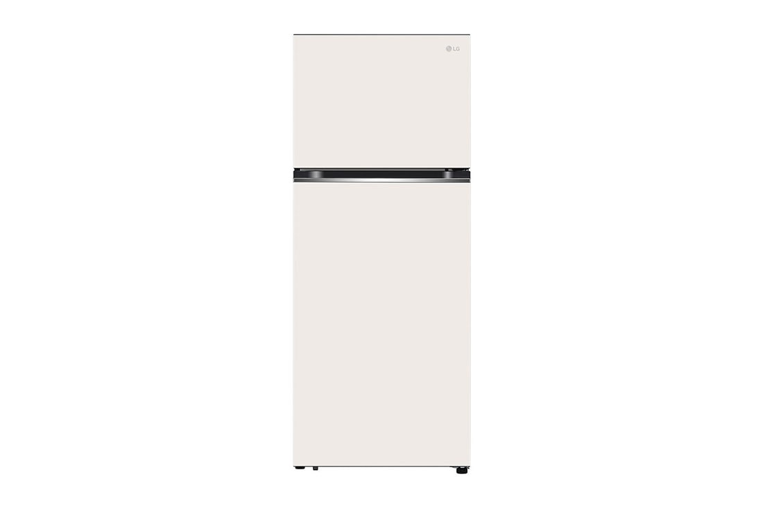 LG Tủ lạnh LG ngăn đá trên Smart Inverter™ với công nghệ DoorCooling+™ 395L màu be GN-B392BG, hình phía trước, GN-B392BG