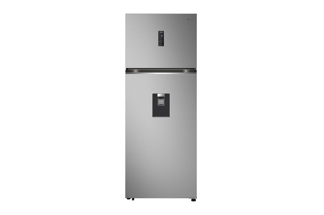LG Tủ lạnh LG ngăn đá trên Smart Inverter™ 459L màu bạc LTD46SVMA, hình chụp mặt trước, LTD46SVMA