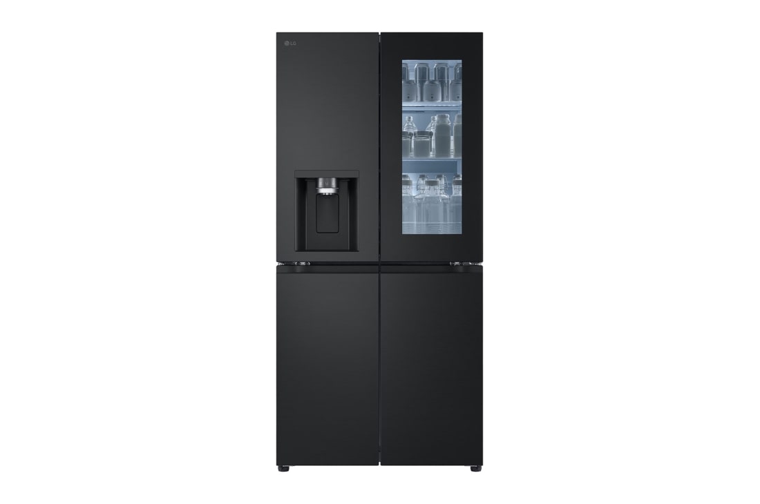 LG Tủ lạnh LG French door InstaView™ màu đen lì 508L LFI50BLMAI, LG InstaView kính đen, Tủ lạnh cửa kiểu Pháp, Đen mờ tinh khiết 1, LFI50BLMAI