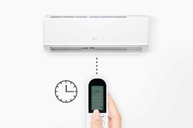 The air conditioner is controlled by remote time controller.