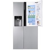 LG 614L Stainless Steel Side by Side Refrigerator, Door-in-Door™, GR-J237JSNN, thumbnail 1