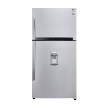 Fridge Freezers : 481L Shiny Steel Top Fridge Freezer with Hygiene Fresh GN-B602HLPL1