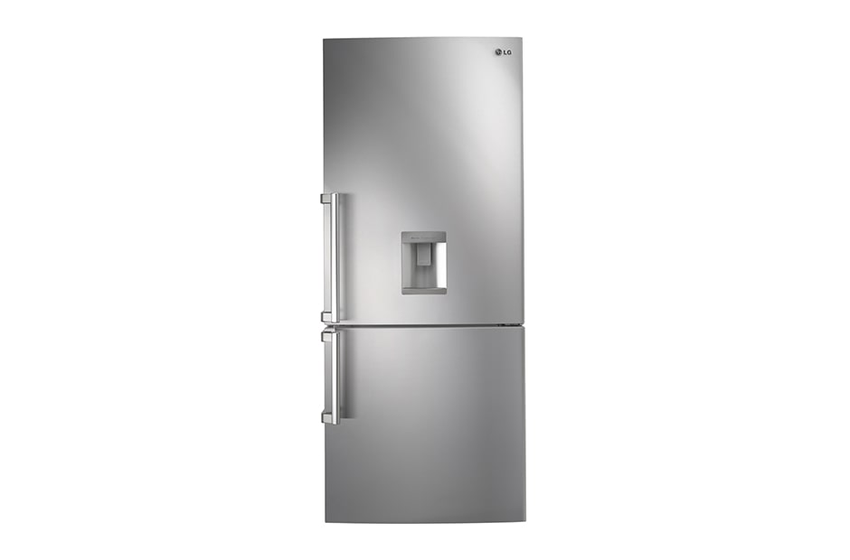 LG 440L Shiny Steel Bottom Freezer Fridge with Hygiene Fresh, GC-F559BLDZ