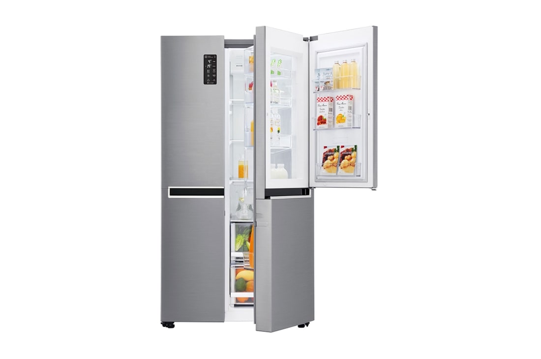 LG 626L Platinum Silver Side by Side Refrigerator, Door-in-Door™, GC-M247SLUV