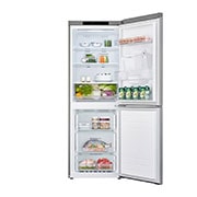 LG 334L Platinum Silver | Bottom Freezer | Inverter Linear Compressor, Dispenser_Front_Open_Food, GC-F369NLJM, thumbnail 3