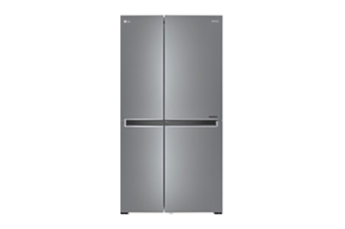 LG Side by Side Refrigerator, Platinum Silver, Smart Inverter Compressor, GC-B257JLYL, GC-B257JLYL