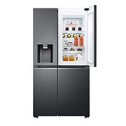 LG Side by Side Refrigerator, Uvnano™, Door Cooling, Multi AirFlow, Smart ThinQ, Matte Black Steel, GC-L257SQSL, GC-L257SQSL, thumbnail 2