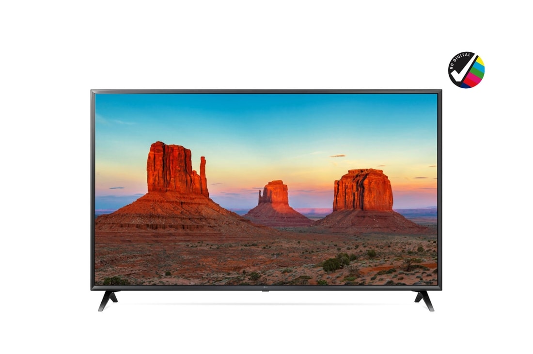 LG UHD TV 43 inch UK6300 Series IPS 4K Display 4K HDR Smart LED TV w/ ThinQ AI, 43UK6300PVB