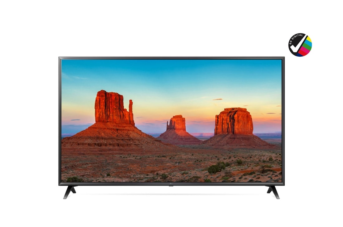 LG UHD TV 65 inch UK6300 Series IPS 4K Display 4K HDR Smart LED TV w/ ThinQ AI, 65UK6300PVB