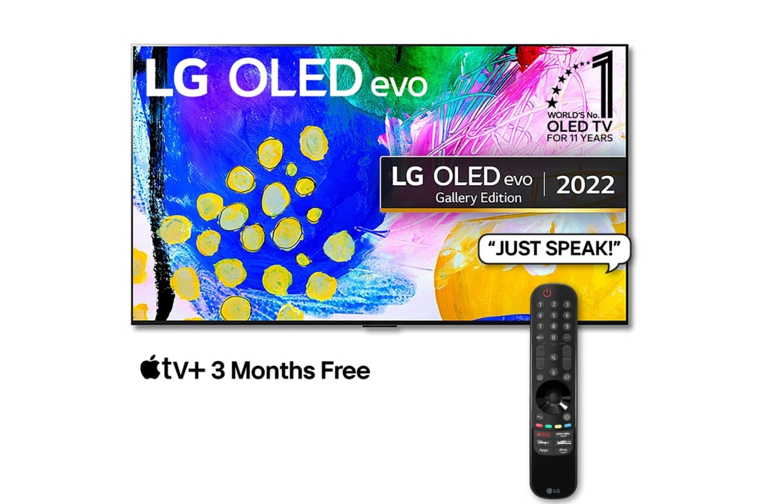LG 77'' G2 OLEDevo Gallery Edition 120HZ Smart TV with Magic Remote, HDR & webOS, OLED77G26LA