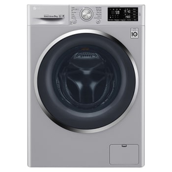 Washing Machines : 9kg Silver Front Loader Washing Machine FH4U2VDNP51