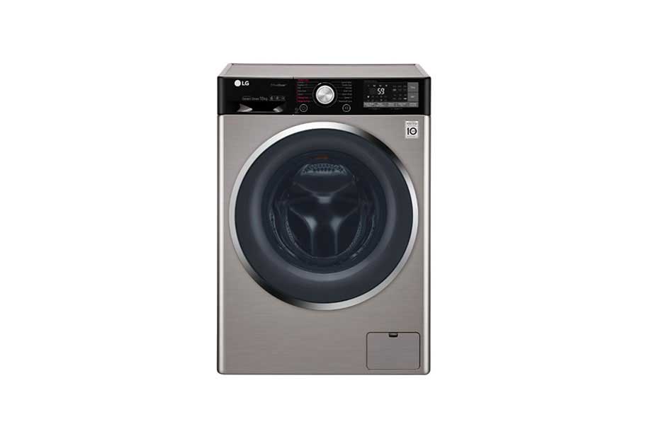 LG 10kg Wash/7kg Dry Luxury Silver Washer Dryer Combo , FH4U2JHP2T
