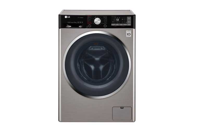 LG 10kg Wash/7kg Dry Luxury Silver Washer Dryer Combo , FH4U2JHP2T, thumbnail 1