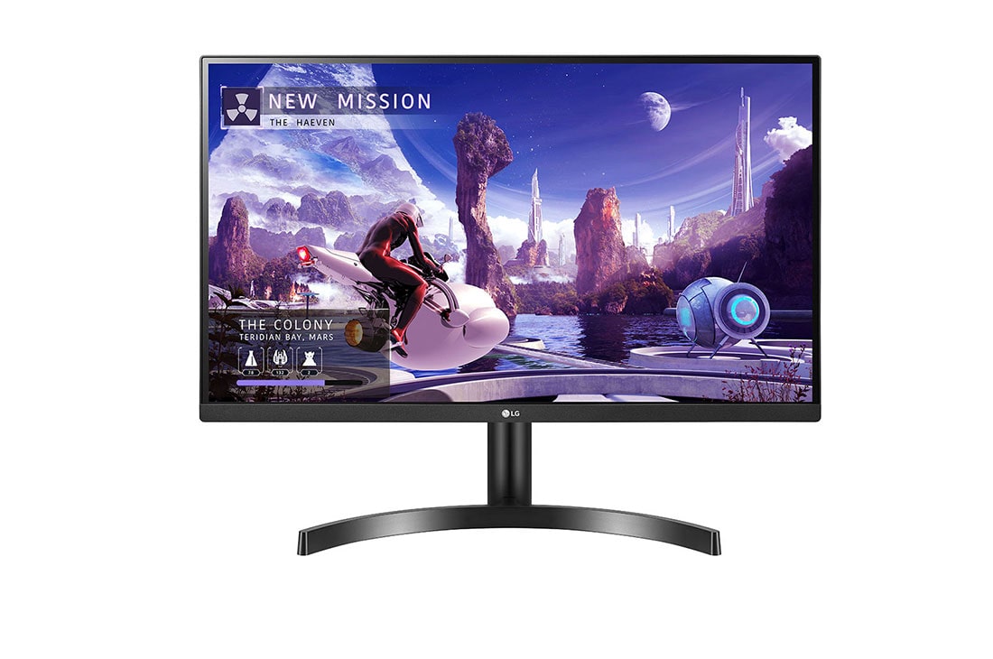 LG 27'' QHD IPS Monitor with AMD FreeSync™, Front View, 27QN600-B