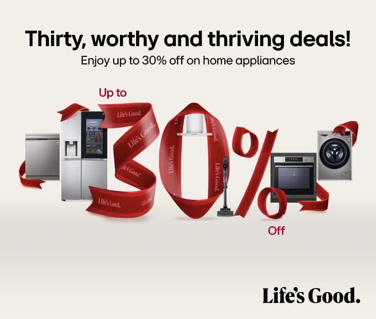 Big Discounts on LG home appliances