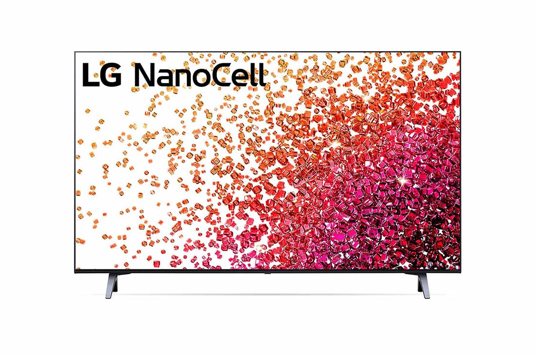 LG Nano75 Series, 43 inch NanoCell 4K SmartTV, A front view of the LG NanoCell TV, 43NANO756PA
