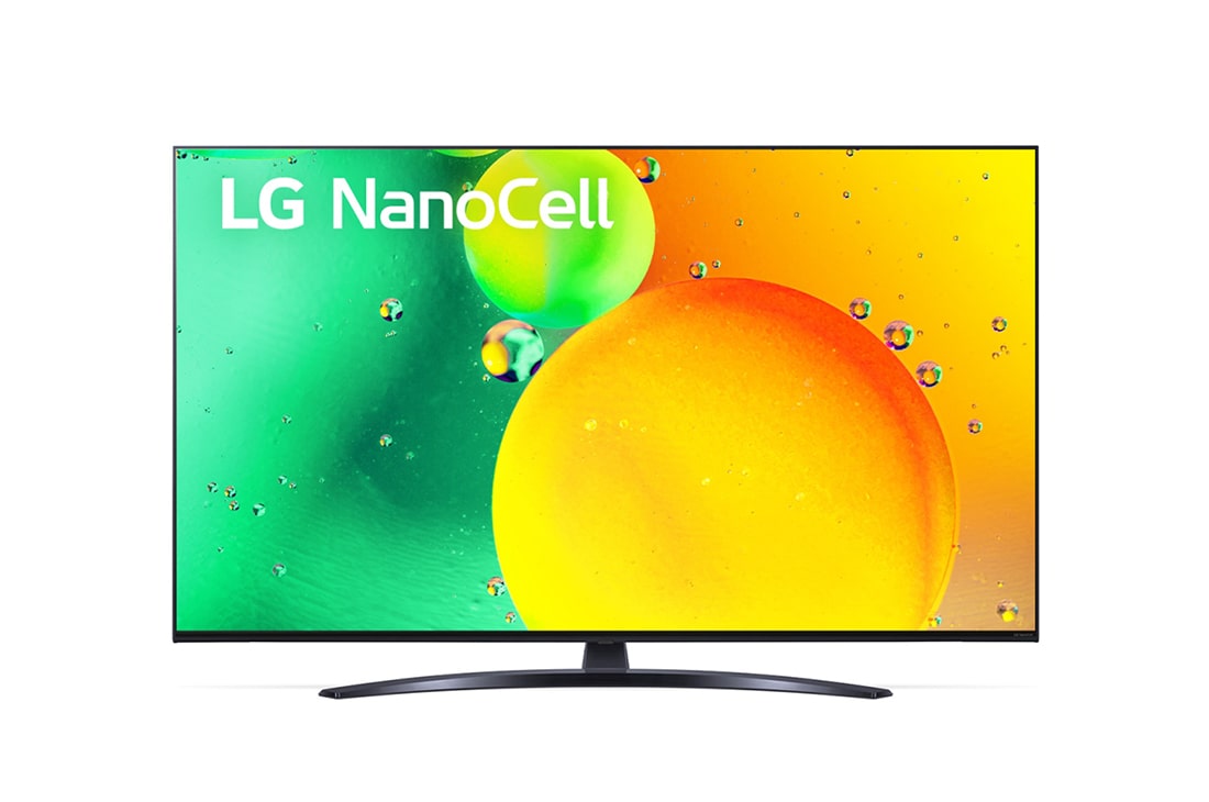 LG 65“ LG NanoCell TV | 65NANO769QA, Eine Vorderansicht des LG NanoCell TV, 65NANO769QA