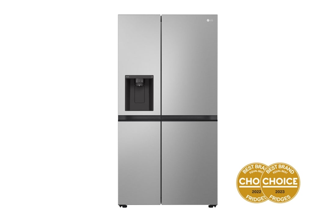 LG 635L Side by Side Fridge in Stainsless Finish, GS-N600PL, GS-N600PL