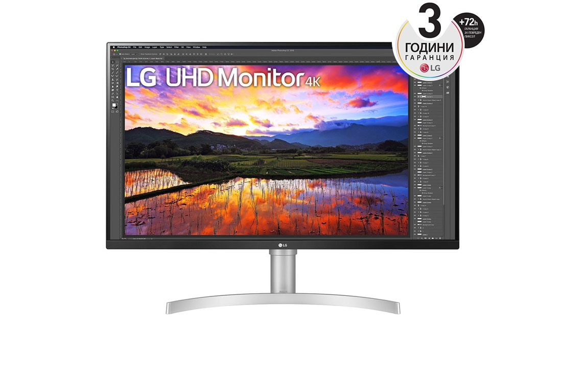 LG 31,5''  4K UHD Монитор c HDR 10, 32UN650P-W