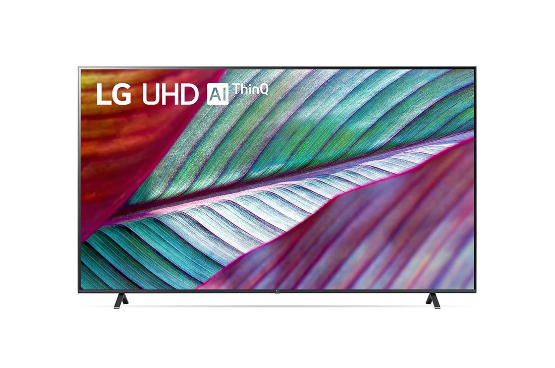 LG  LG UHD UR78 86-инчов 4K смарт телевизор от 2023 г., Изглед отпред на LG UHD TV, 86UR78003LB