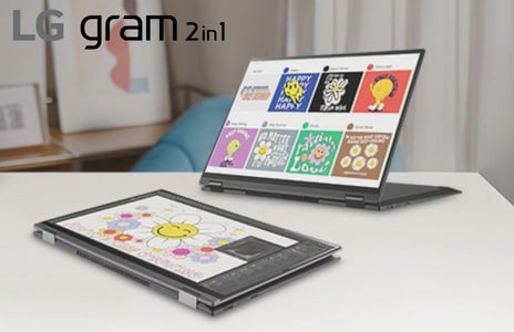 Gram 2-in-1 on desk