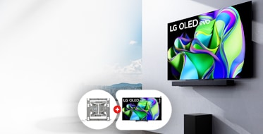 Buy an LG OLED evo C3 TV and get a TV wall bracket for free