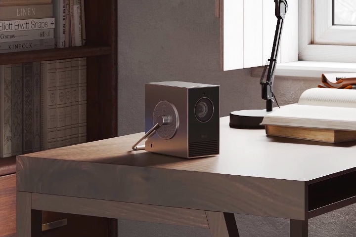 Vidéo sur la conception compacte et moderne du LG CineBeam.