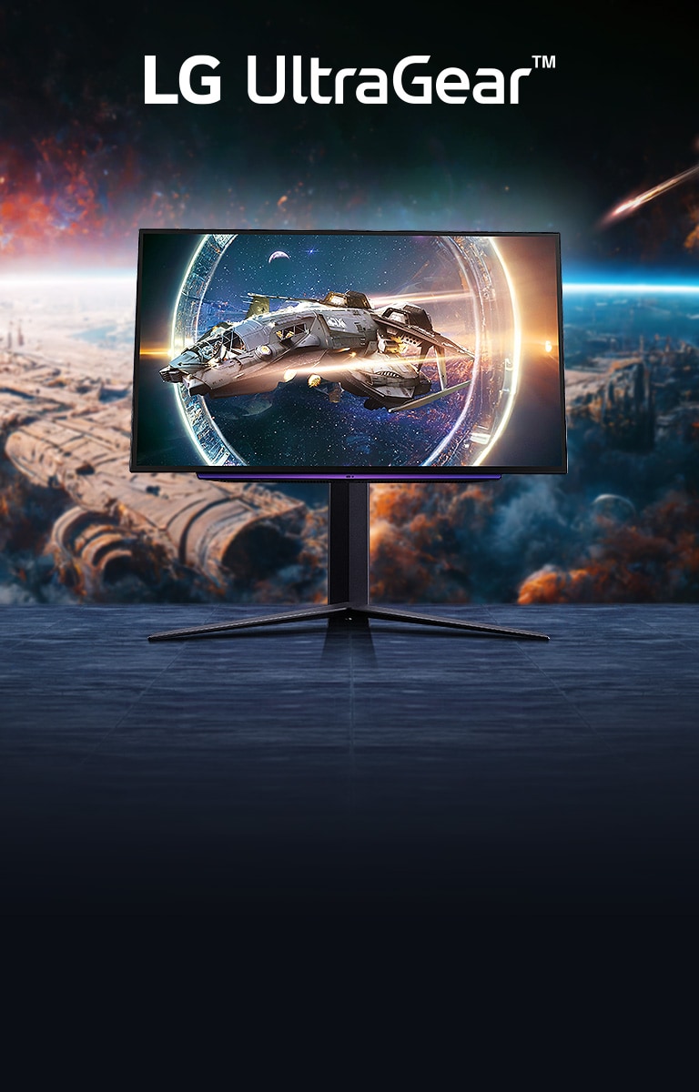 Monitory Ultragear 34GS95QE a 39GS95QE jsou umístěny vedle sebe.