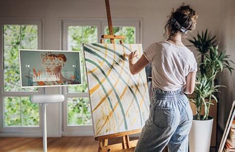 Lifestyle obrázky z užívání LG StandbyME