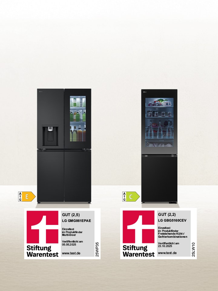 LG Kühlgeräte mit InstaView®: Zweimal klopfen, reinschauen.