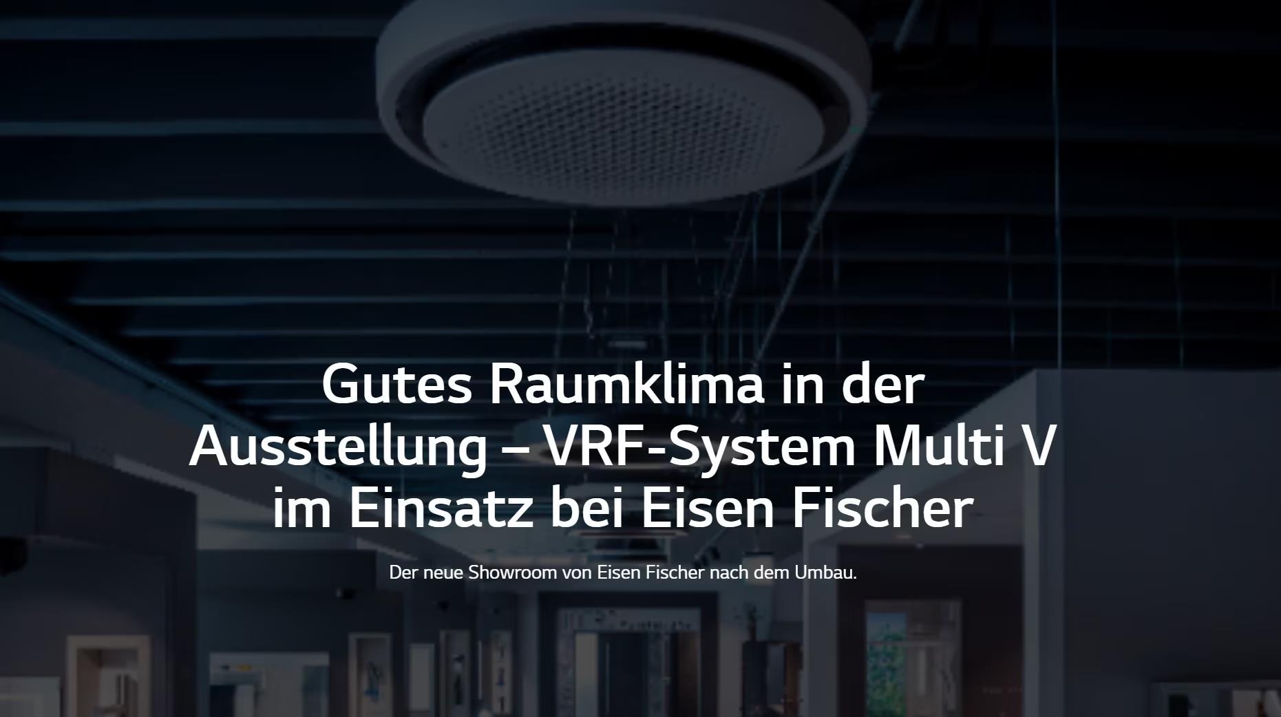 Gutes Raumklima in der Ausstellung – VRF-System Multi V im Einsatz bei Eisen Fischer