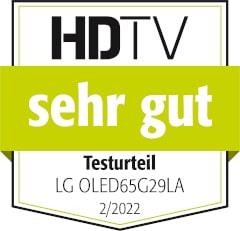 HDTV Testurteil sehr gut LG OLED65G29LA